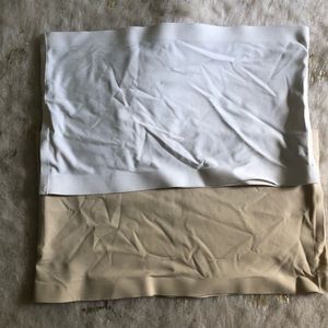 Two SHEIN strapless bralettes